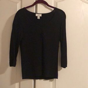 Loft MP 3/4 sleeve blouse black